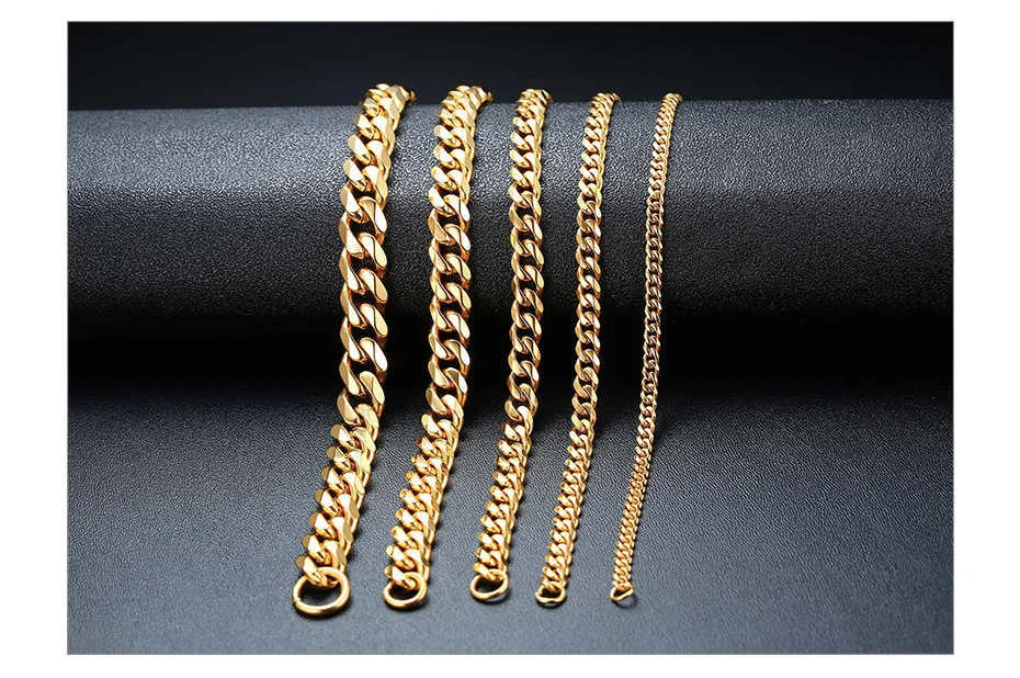 Stainless Steel Cuban Link Bracelet – Mens & Womens Unisex Jewelry