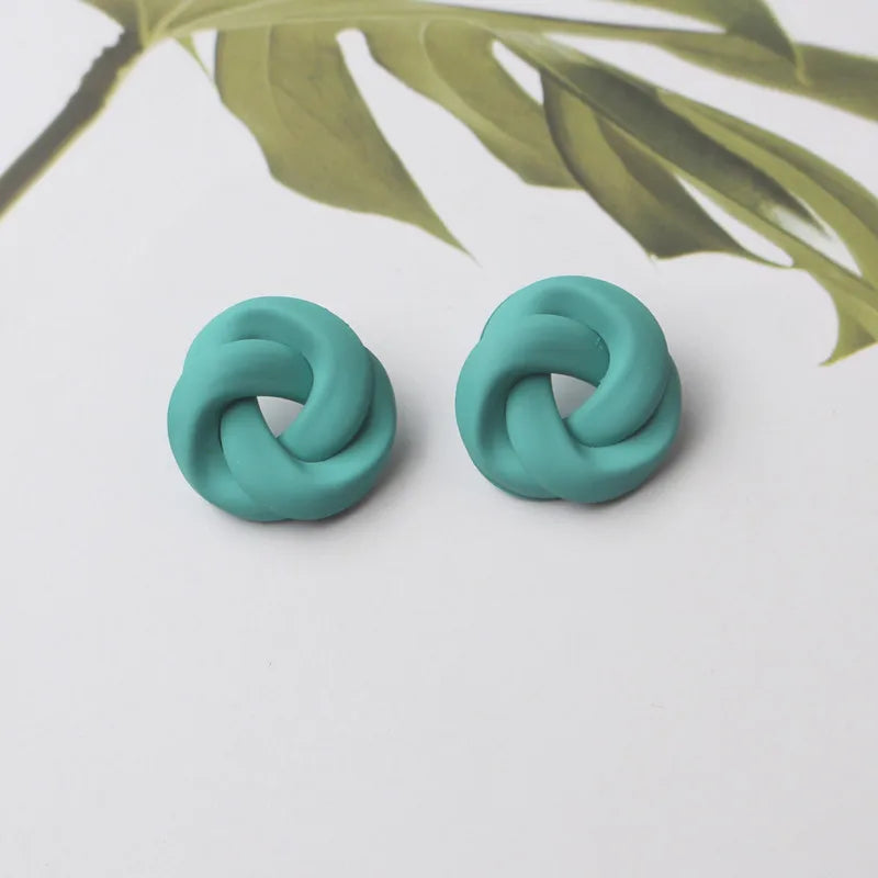 Colorful Metal Dangle Earrings – Flower & Heart Pendant Women’s Jewelry