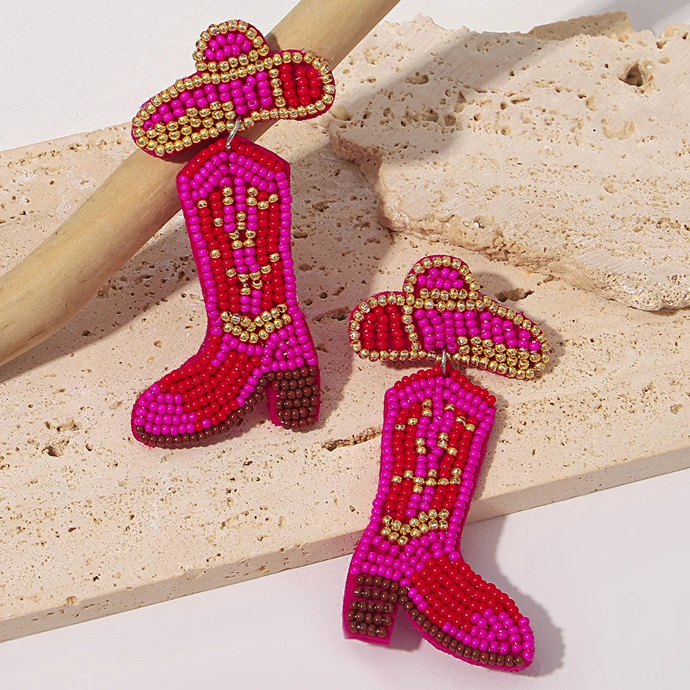 Bohemian Starfish Lobster Conch Earrings – Handmade Summer Beach Jewelry