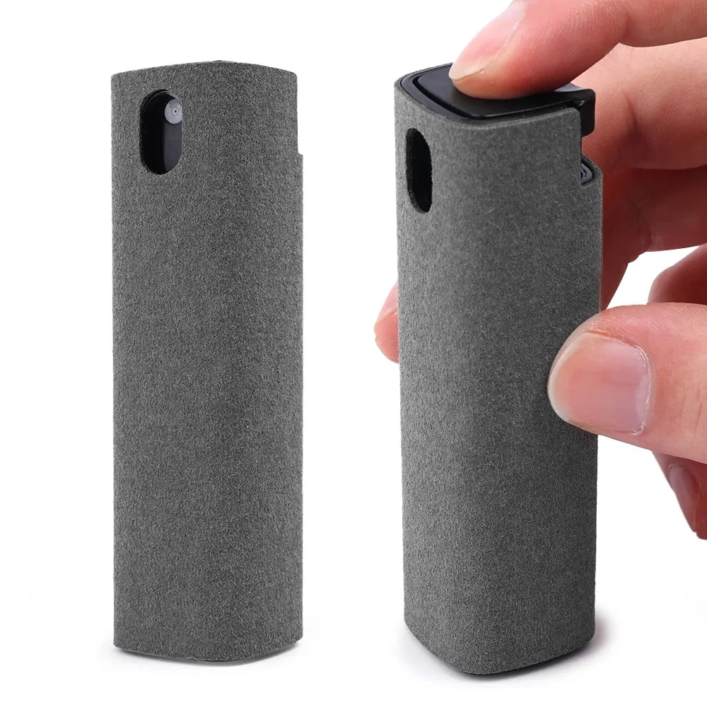 4-in-1 Screen Cleaner Spray Bottle with Microfiber Cloth – Portable Cleaning Tool for Phone, Tablet, Laptop & Glasses