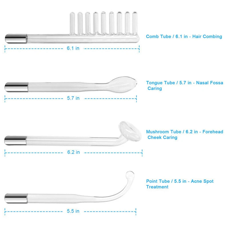 Portable High Frequency Skin Therapy Wand – Acne, Rejuvenation & Wrinkle Reduction Tool