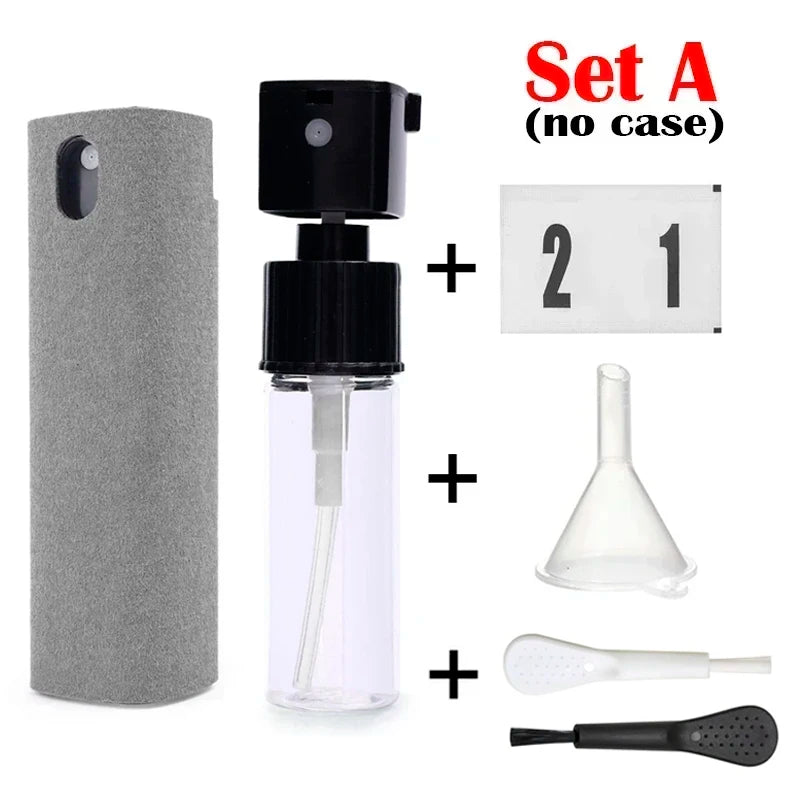 Microfiber Screen Cleaner Spray Bottle – Portable Press-Type Tool for Phone, Tablet & Laptop Screens (Empty, No Liquid)