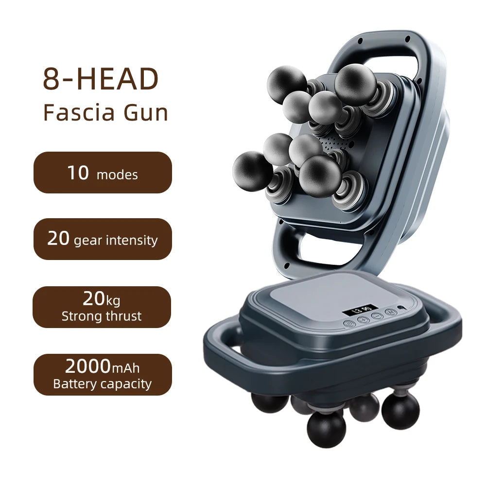 Fascia Gun – 42-Head High-Frequency Vibration Massage Gun | Full Body, Back, Waist, Neck & Shoulder Muscle Massager