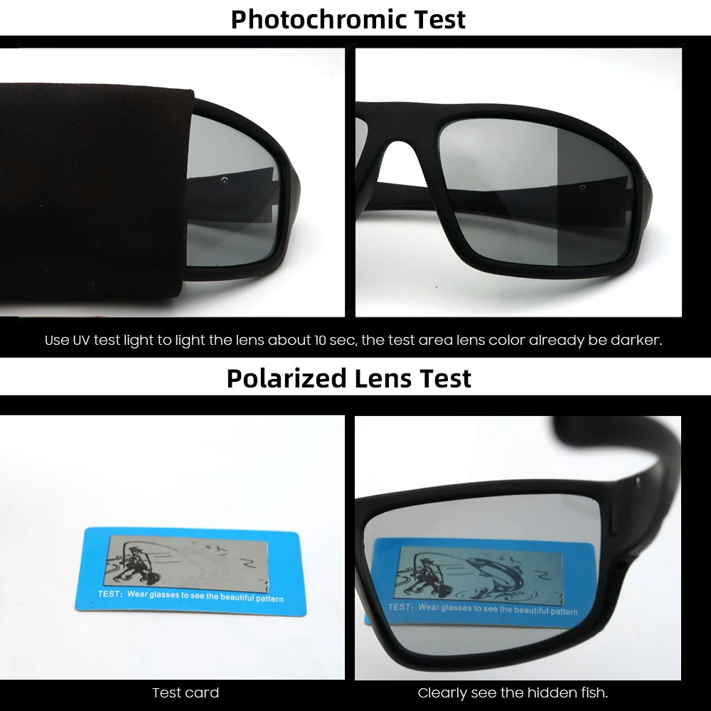 Photochromic Polarized Sports Sunglasses – Color Changing Driving Goggles for Men & Women 2025