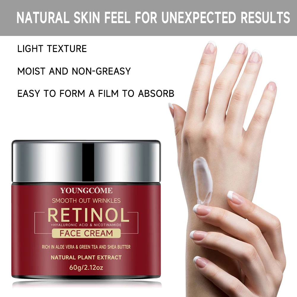 Retinol Lifting & Firming Cream – Repairing, Moisturizing & Nourishing Facial Cream, Brightening Anti-Aging Skincare for Smooth & Youthful Skin