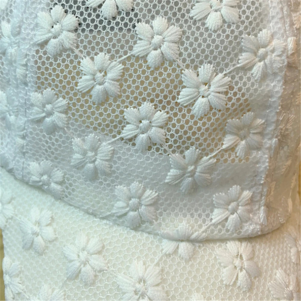 Lace Flower Thin Baseball Cap – Women’s Summer Breathable Sun Hat