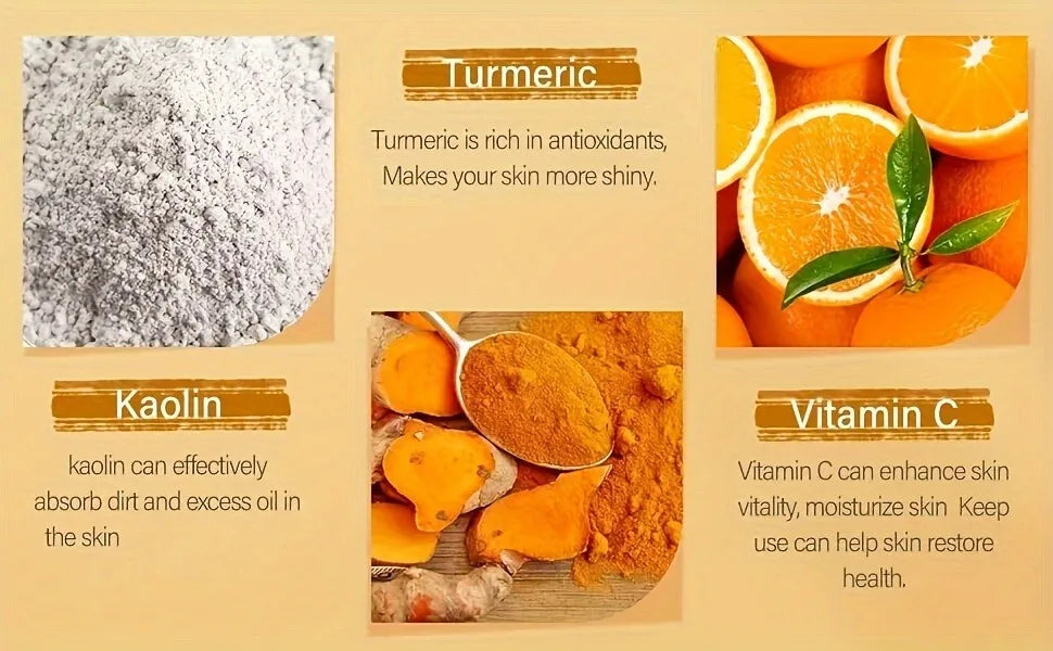Vitamin C & Turmeric Face Mask – Deep Cleansing & Pore Care
