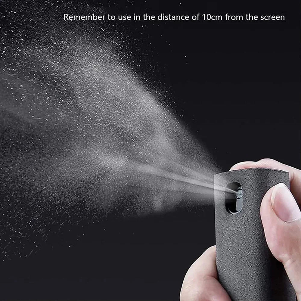 4-in-1 Screen Cleaner Spray Bottle with Microfiber Cloth – Portable Cleaning Tool for Phone, Tablet, Laptop & Glasses
