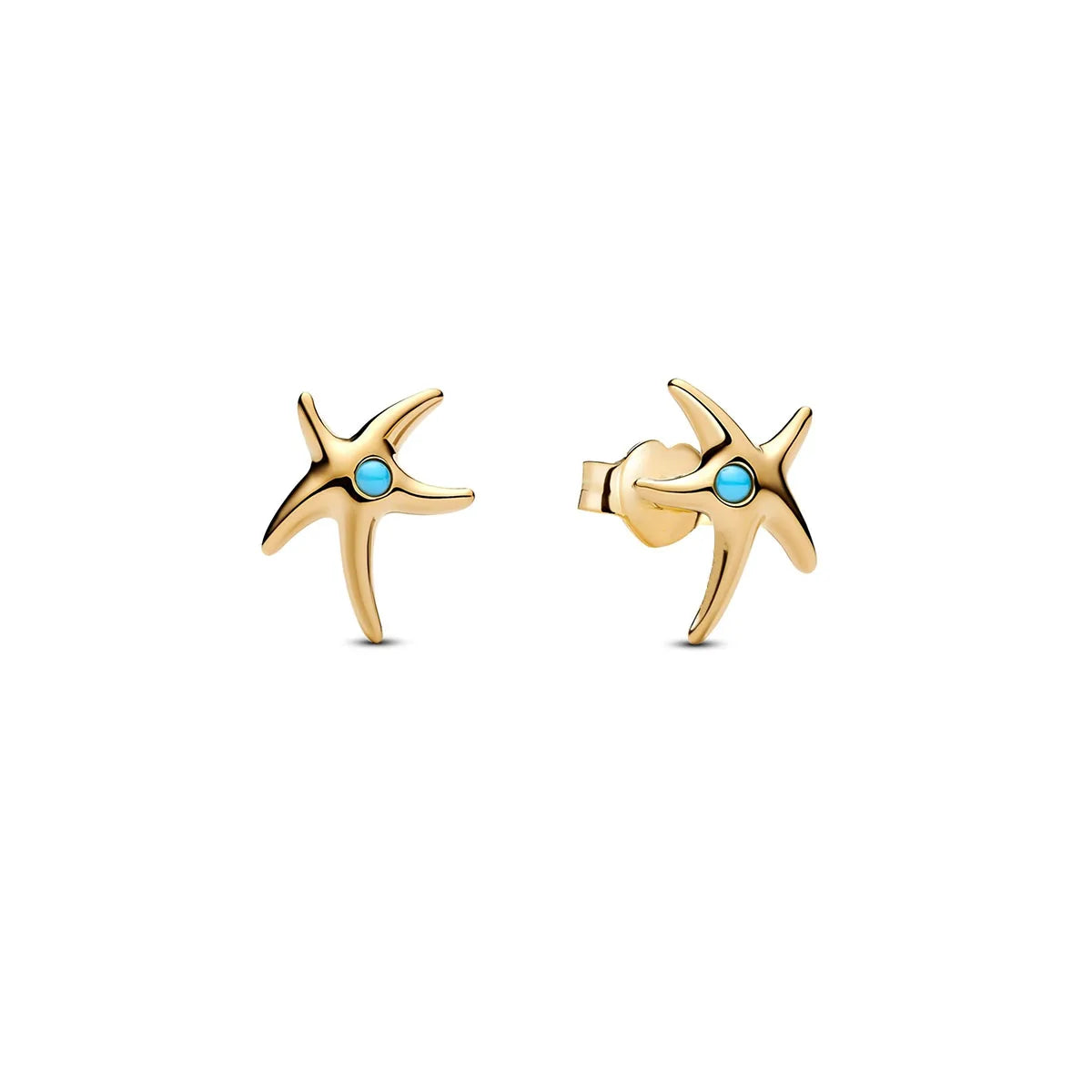 Gold Charms 925 Sterling Silver Beads – Starfish, Octopus & Shell Earrings for Women’s DIY Jewelry