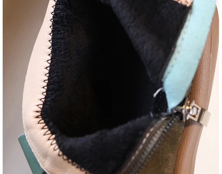 Autumn Winter Baby Boots – Boys Girls Oxford Suede Plush Ankle Shoes Anti-Slip Outdoor Kids Footwear
