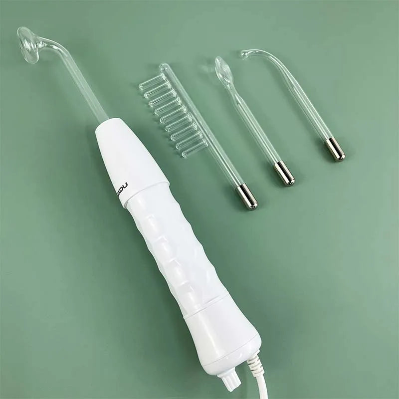 High Frequency Facial Wand – Portable Skin Care Machine with 4 Tube Attachments