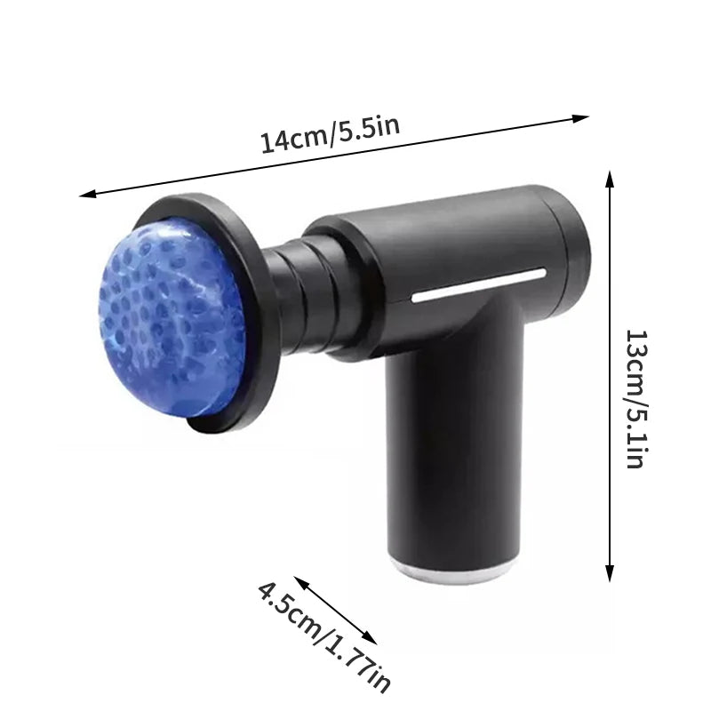 Professional Muscle Massage Gun – Intelligent Fitness Massager with Hot & Cold Compress & 6 Interchangeable Heads for Deep Muscle Relaxation & Recovery