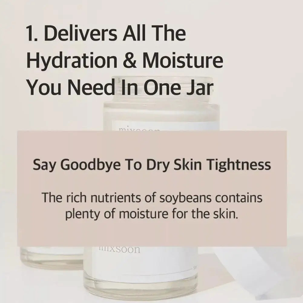 50ML High-End Korean Facial Serum – Mixsoon Soybean Essence, Skin Repair, Anti-Aging, Fade Dark Spots, Exfoliating & Nourishing Skincare