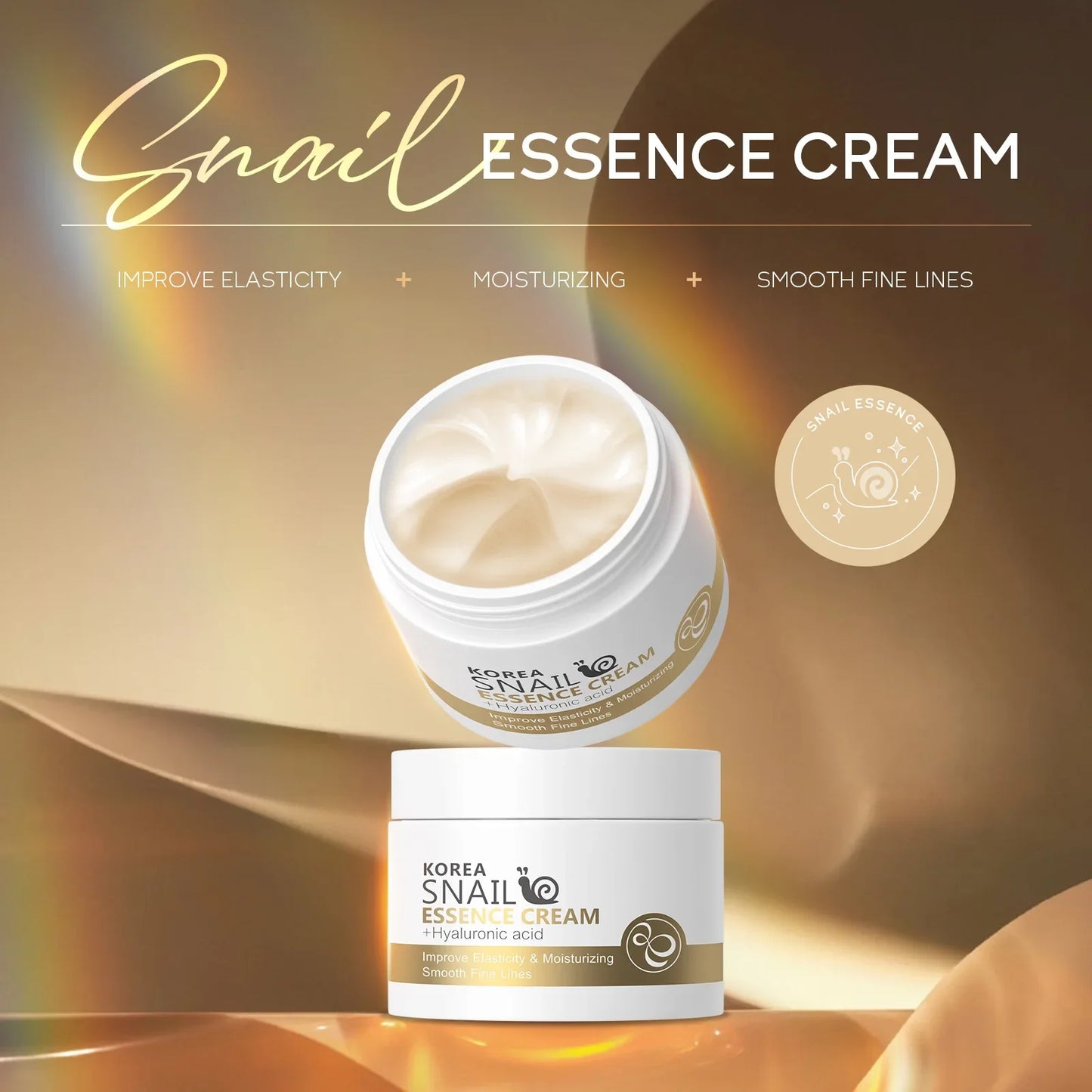 Snail Anti-Aging Cream – Collagen Moisturizing & Repair | Lifting, Firming, Smoothing, Brightening & Whitening Day Cream | Skincare