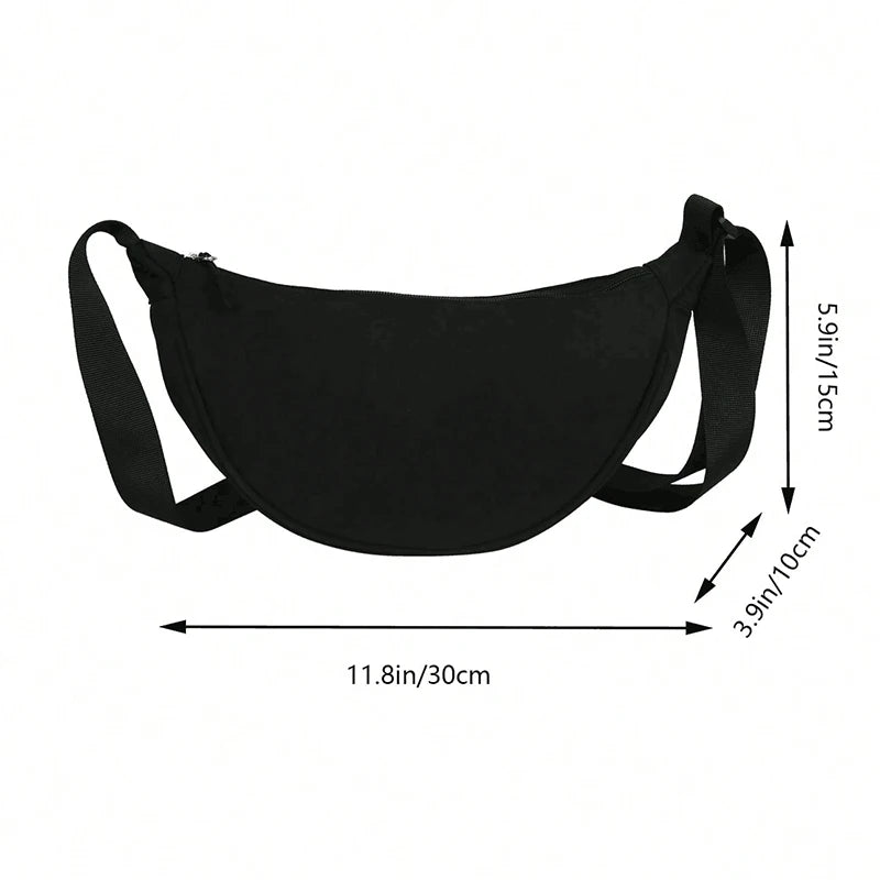 Women’s Dumpling Shoulder Bag – Crossbody Fashion Handbag with Zipper
