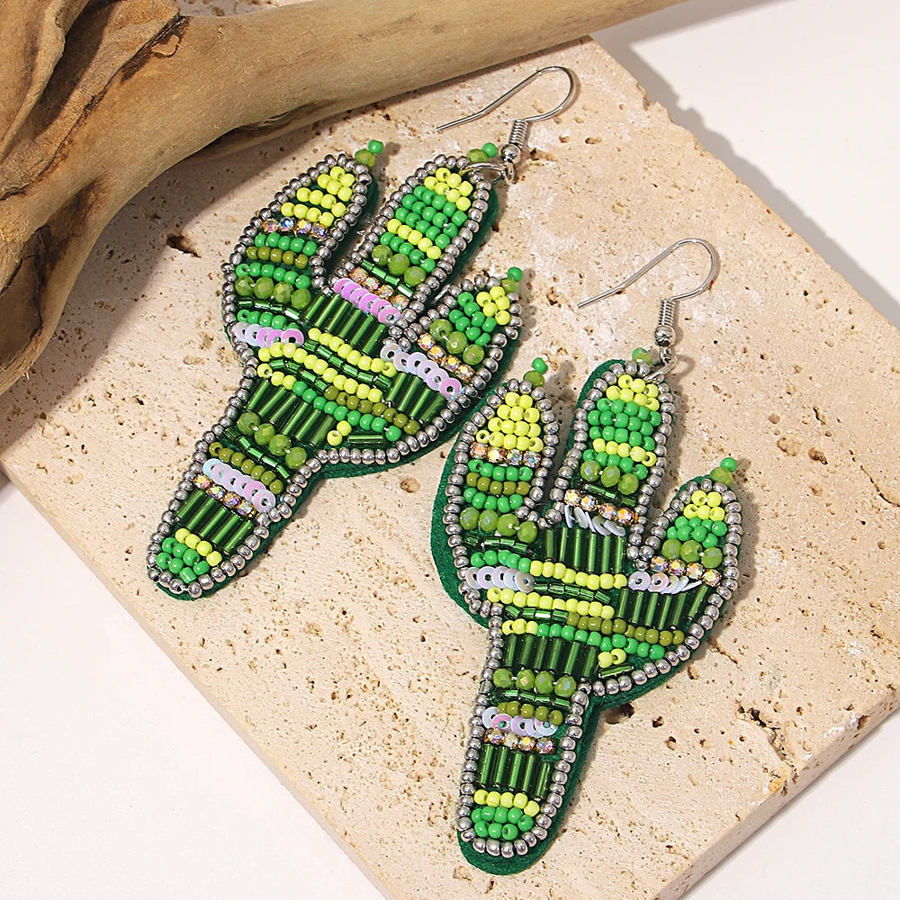 Bohemian Starfish Lobster Conch Earrings – Handmade Summer Beach Jewelry