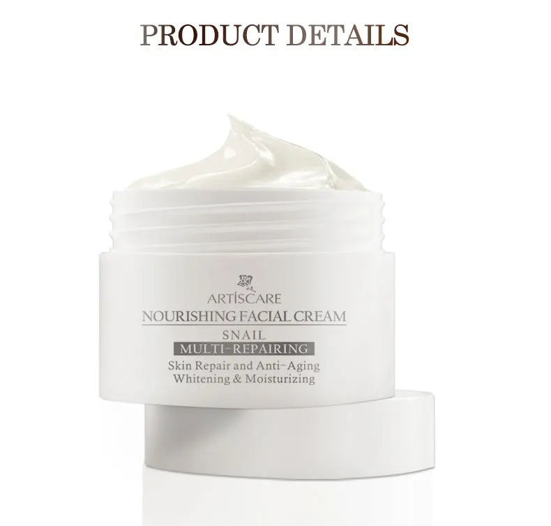 ARTISCARE Snail Repair & Peptide Facial Cream – 2PCS Moisturizing & Nourishing Skin Care Set