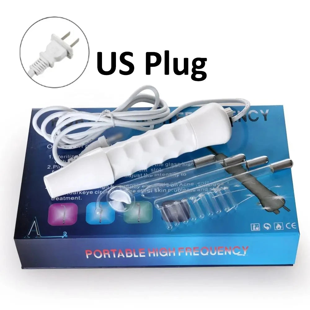 Portable High Frequency Skin Therapy Wand – Acne, Rejuvenation & Wrinkle Reduction Tool