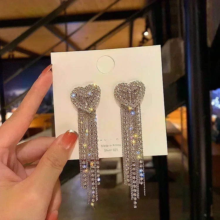 Rectangular Zircon Earrings – Elegant Women’s Wedding Jewelry