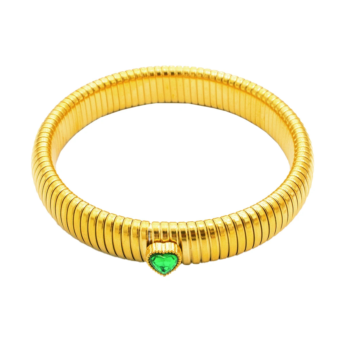 Waterproof 18K Gold Plated Stainless Steel Thick Bracelet – Unisex Jewelry