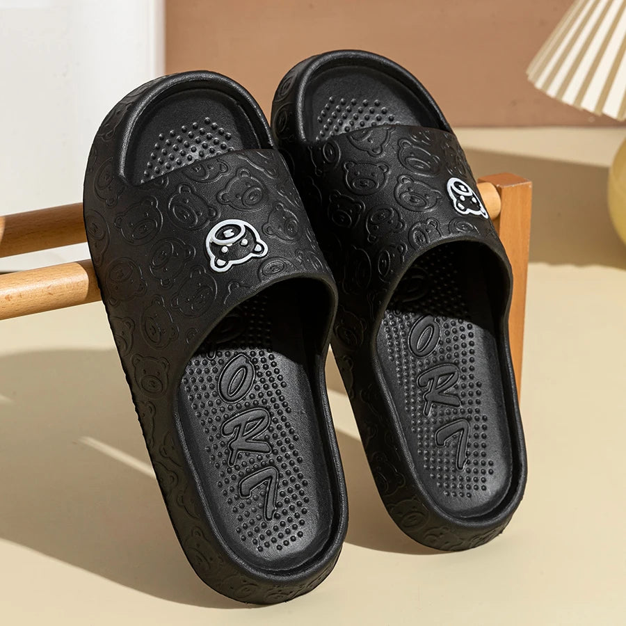 Little Bear Slide Slippers – Soft Non-Slip Unisex Summer Sandals