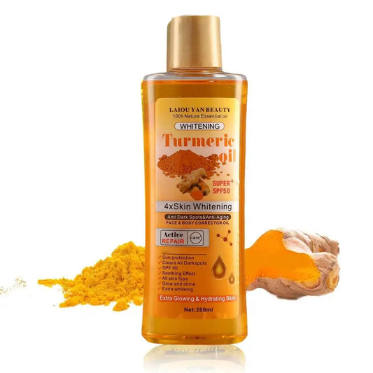 Turmeric & Ginger Essential Oil (200ml) – Deep Hydration, Nourishing & Smoothing Face & Skin Care