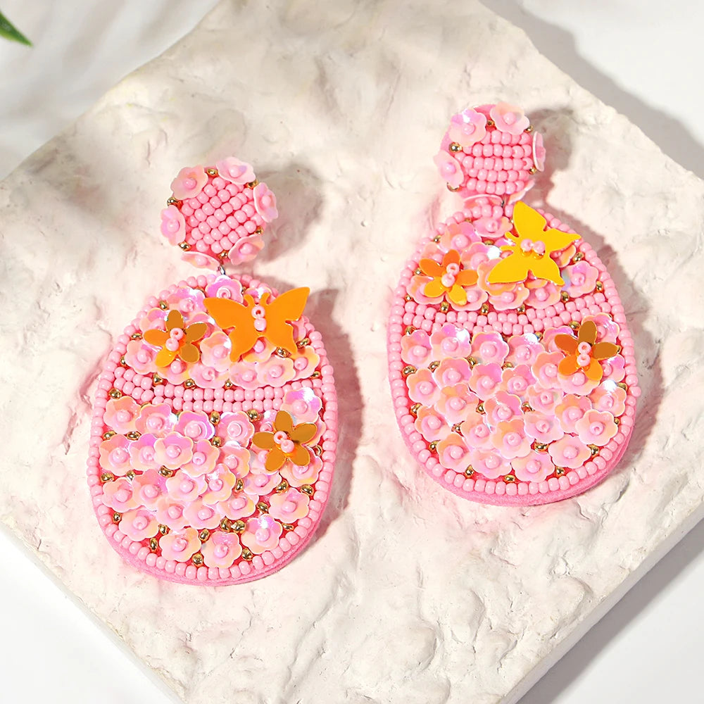 Bohemian Starfish Lobster Conch Earrings – Handmade Summer Beach Jewelry