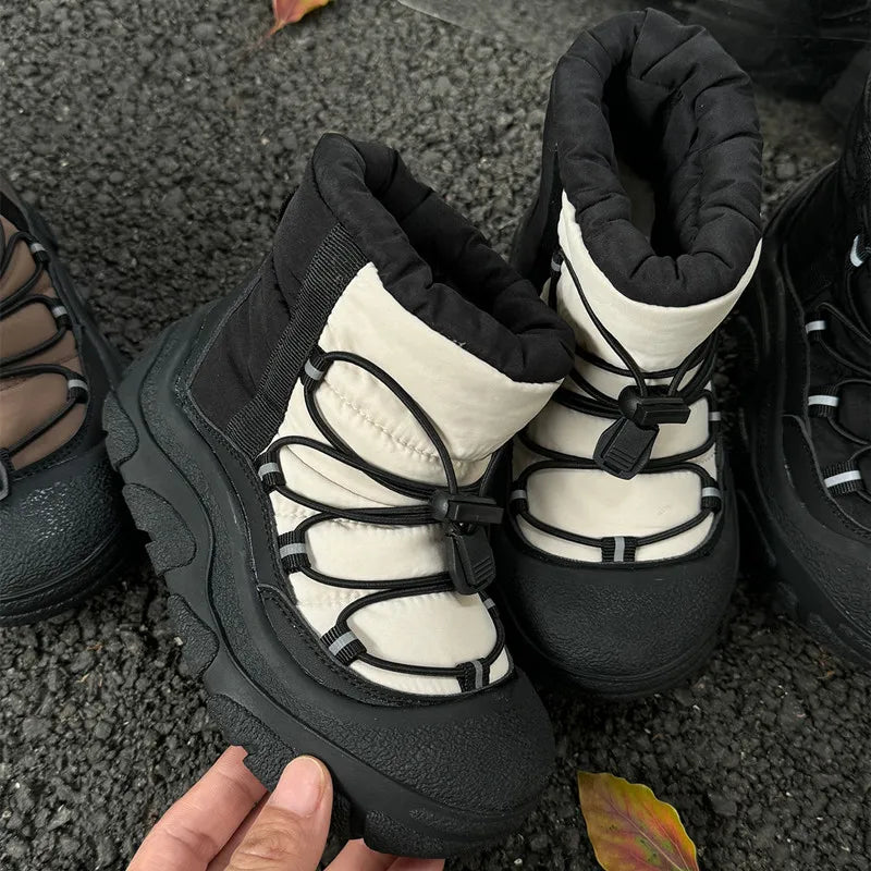 Children Winter Snow Boots – Waterproof Warm Cotton Shoes Boys Girls Outdoor Non-Slip School Boots