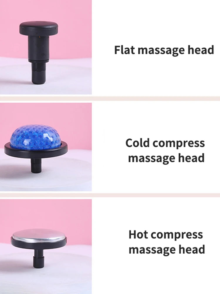 Professional Muscle Massage Gun – Intelligent Fitness Massager with Hot & Cold Compress & 6 Interchangeable Heads for Deep Muscle Relaxation & Recovery