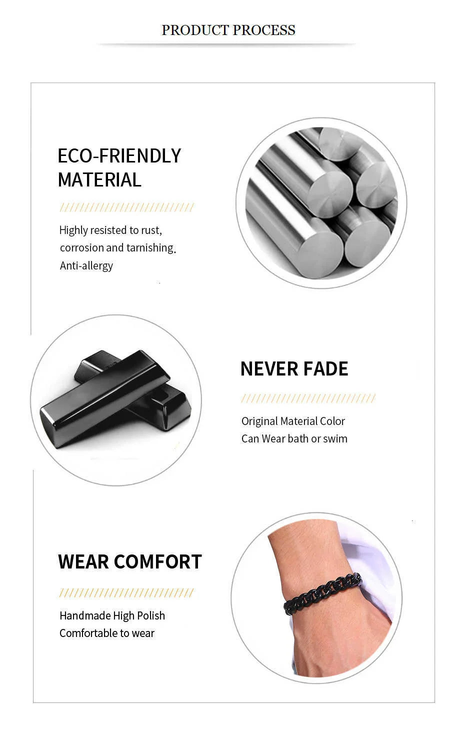 Stainless Steel Cuban Link Bracelet – Mens & Womens Unisex Jewelry