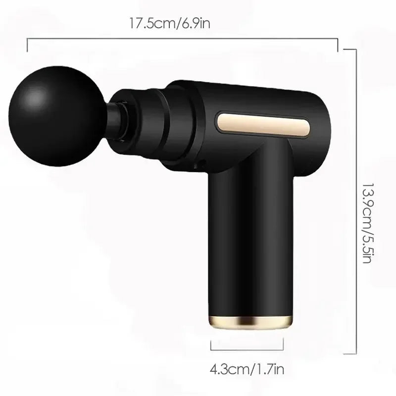 USB Mini Fascia Massage Gun – Portable Muscle Relaxation Vibrating Massager for Neck, Shoulder & Fitness Recovery