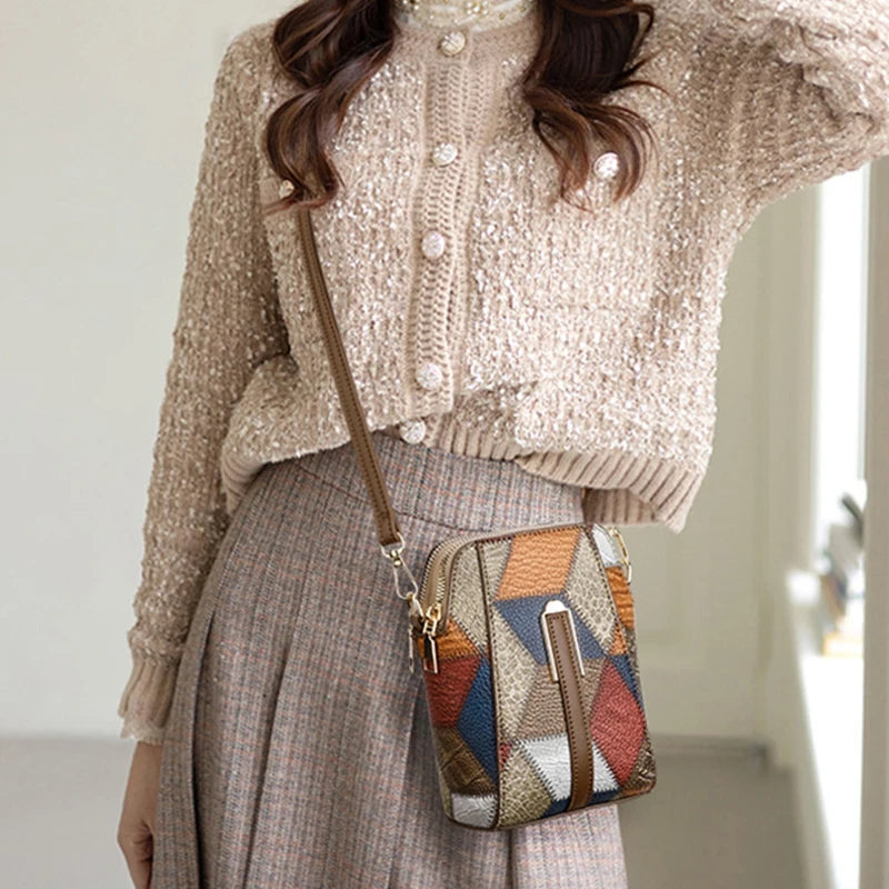 Fashion Women’s Luxury PU Leather Shoulder Crossbody – Small Shell Designer Phone Bag & Purse