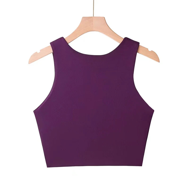 Women's Slim Fit Tank Top – Sleeveless, O-Neck, Summer Essential