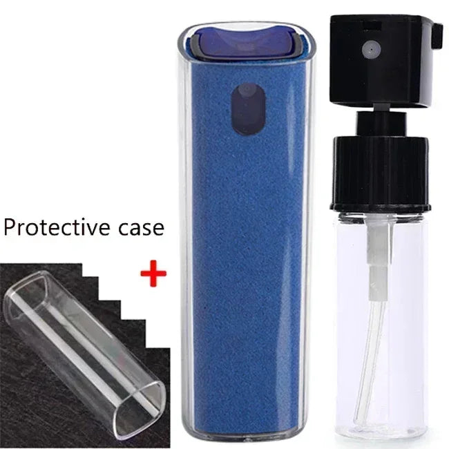 4-in-1 Screen Cleaner Spray Bottle with Microfiber Cloth – Portable Cleaning Tool for Phone, Tablet, Laptop & Glasses