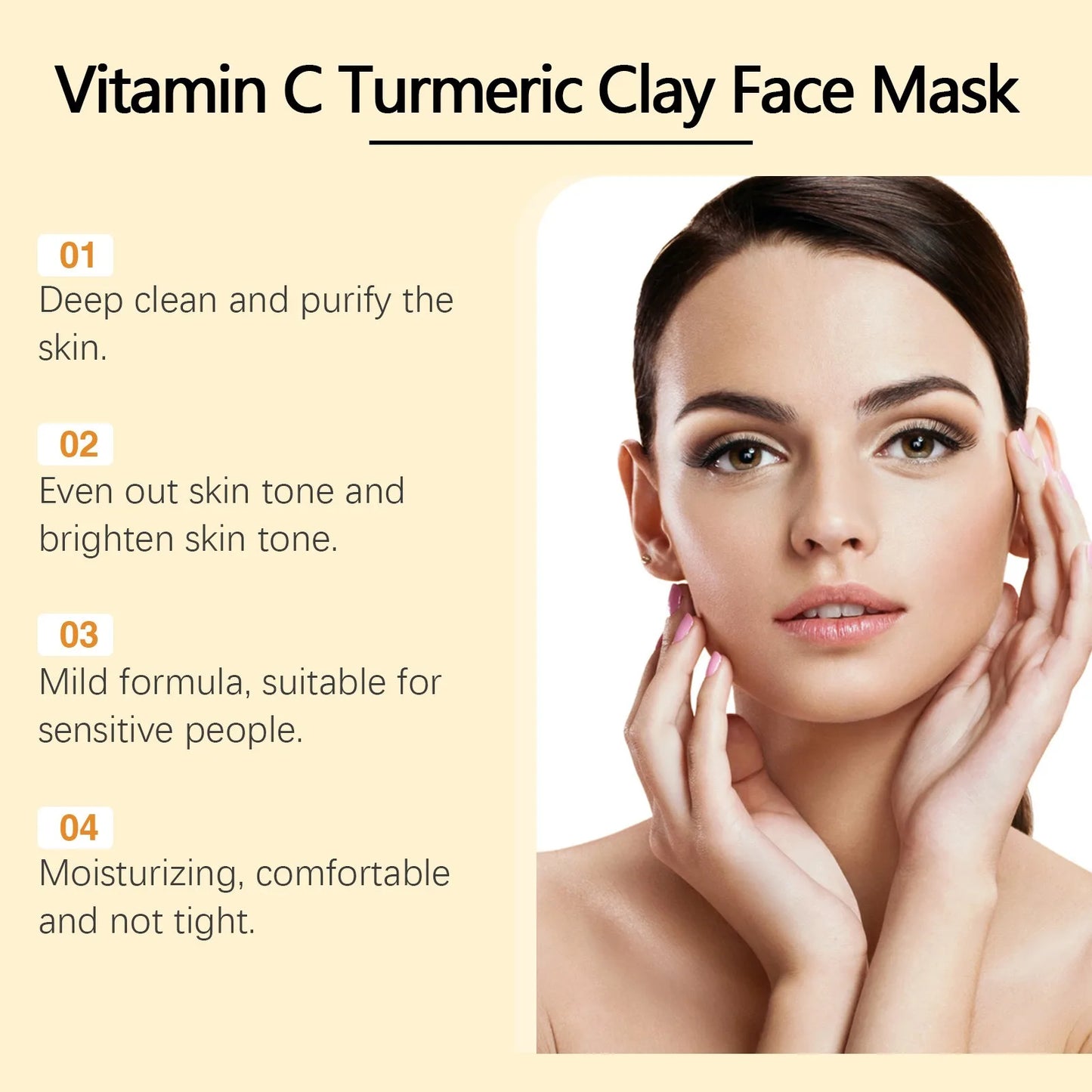 Vitamin C & Turmeric Face Mask – Deep Cleansing & Pore Care