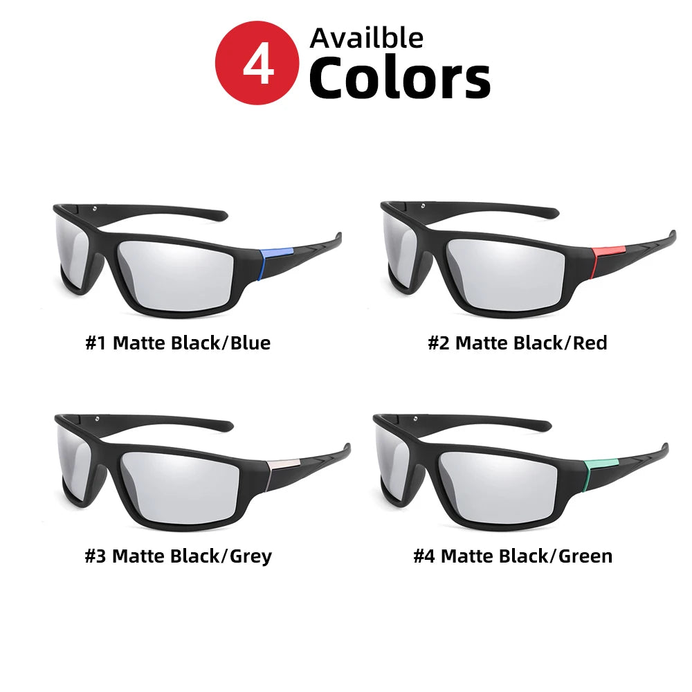 Photochromic Polarized Sports Sunglasses – Color Changing Driving Goggles for Men & Women 2025