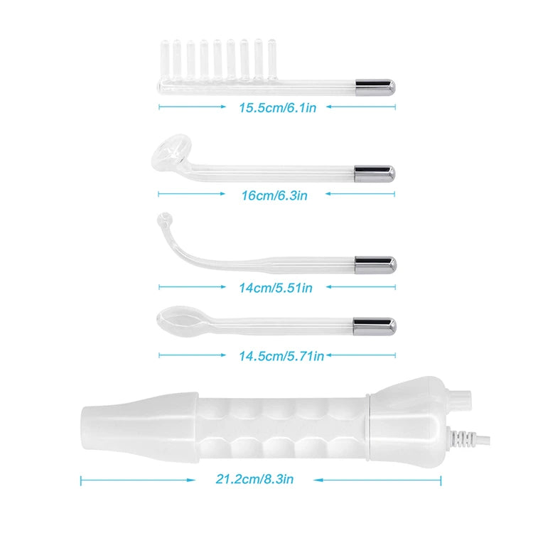 Portable High Frequency Skin Therapy Wand – Acne, Rejuvenation & Wrinkle Reduction Tool
