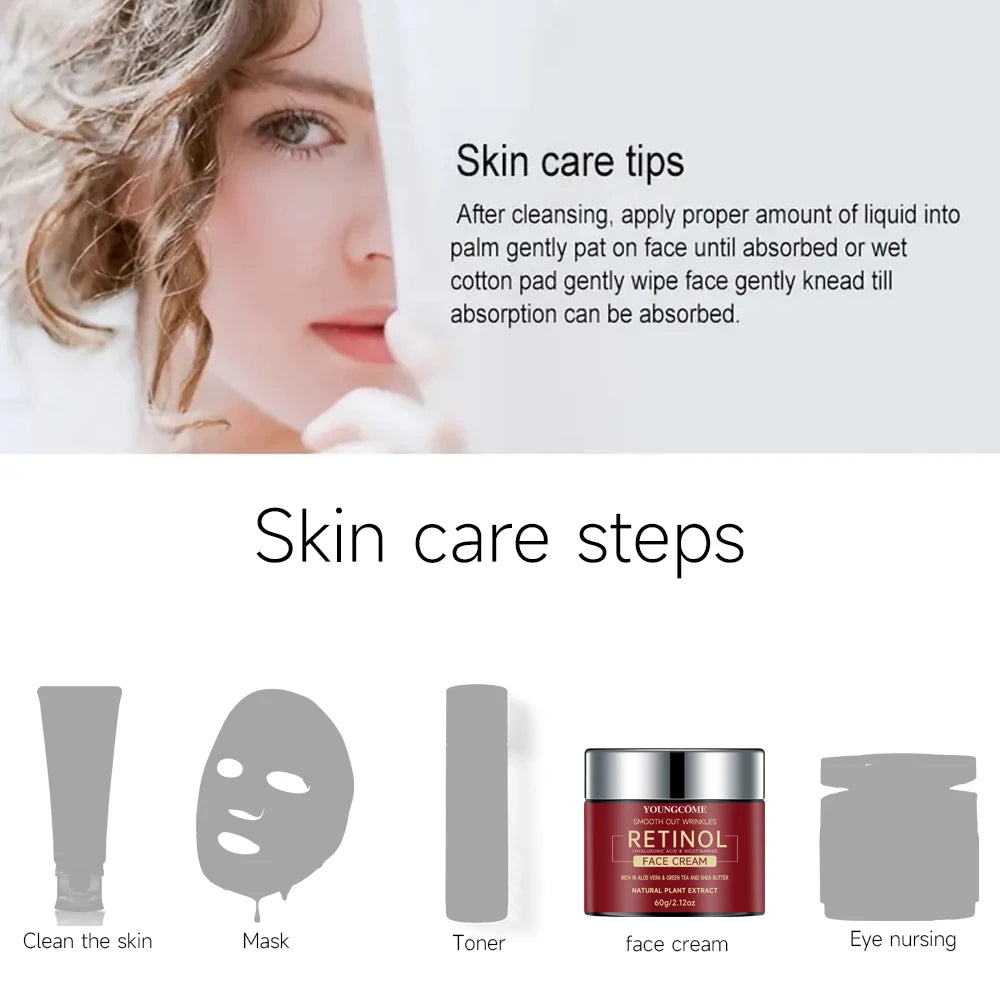 Retinol Lifting & Firming Cream – Repairing, Moisturizing & Nourishing Facial Cream, Brightening Anti-Aging Skincare for Smooth & Youthful Skin