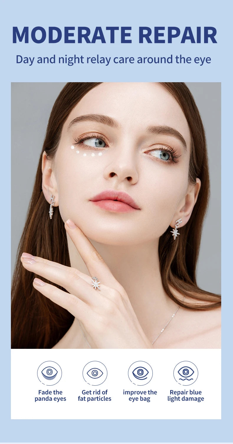 OCHEAL Electric Massage Eye Cream – Hyaluronic Acid Gel for Firming, Fine Line Reduction & Moisturizing Eye Care