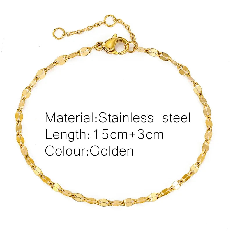 Gold Stainless Steel Twist Cuban Chain Bracelet – Women’s Jewelry Gift