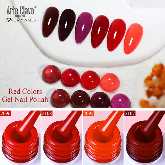 Arte Clavo 15ml Gel Polish – Burgundy & Chocolate Shades for a Luxurious Long-Lasting Finish