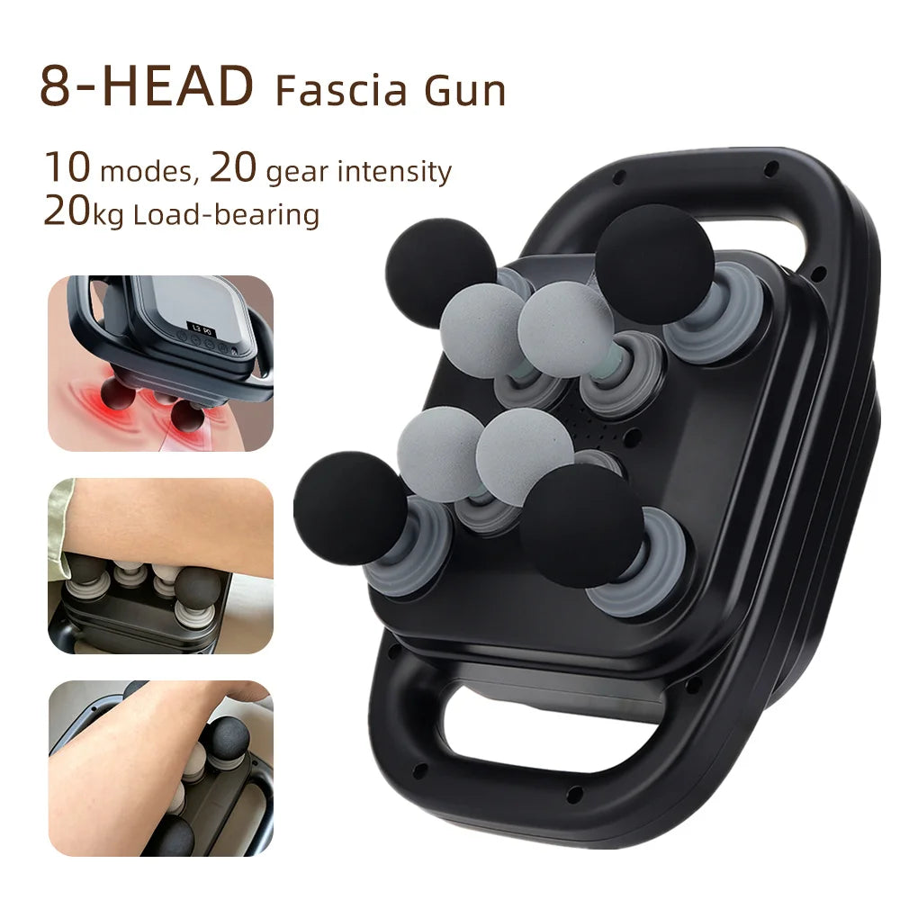 Fascia Gun – 42-Head High-Frequency Vibration Massage Gun | Full Body, Back, Waist, Neck & Shoulder Muscle Massager