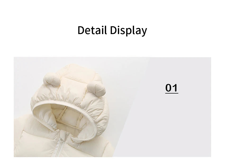 2025 Autumn Winter Kids Hooded Jacket – Warm Zipper Coat Parka for Boys & Girls