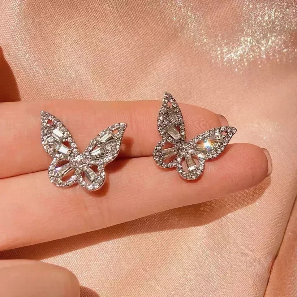 Rectangular Zircon Earrings – Elegant Women’s Wedding Jewelry