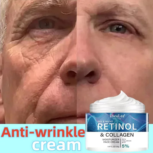 Retinol Anti-Wrinkle Cream for Men – Collagen Boost & Moisturizing Anti-Aging Face Care