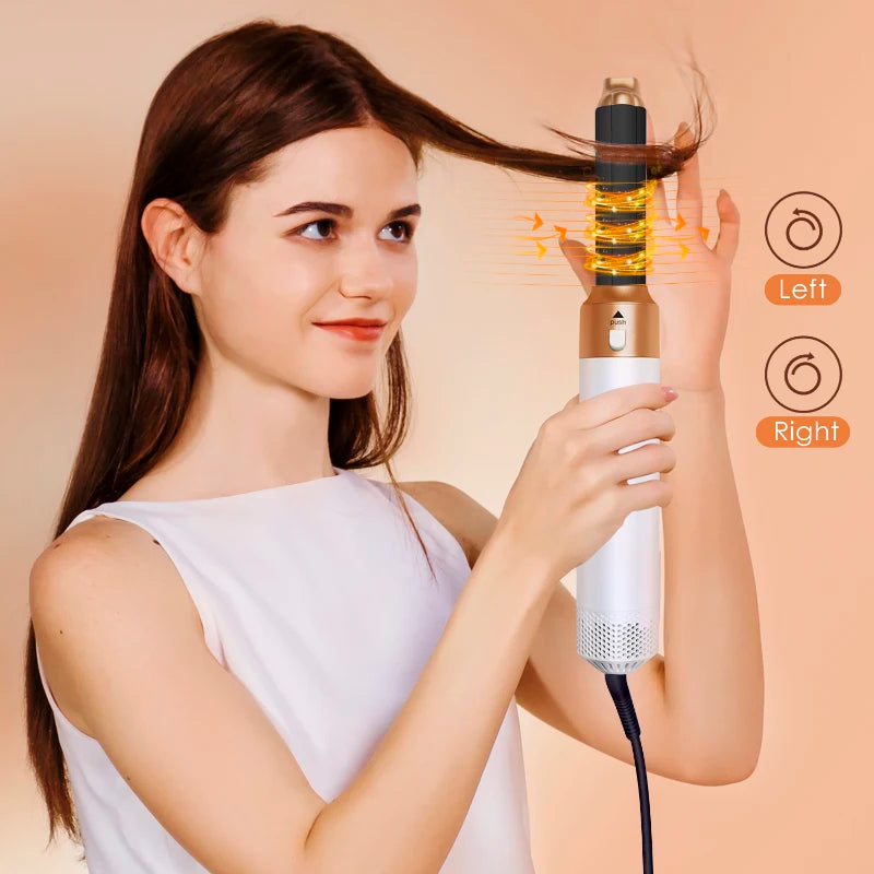 5-in-1 Professional Hair Dryer & Styling Tool – Blow Dryer, Straightener, Curler & Hot Comb