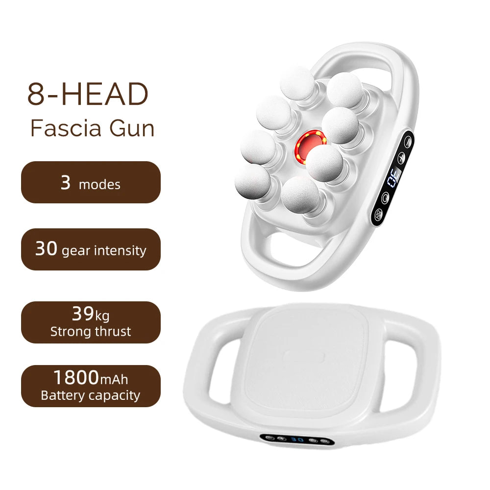 Fascia Gun – 42-Head High-Frequency Vibration Massage Gun | Full Body, Back, Waist, Neck & Shoulder Muscle Massager