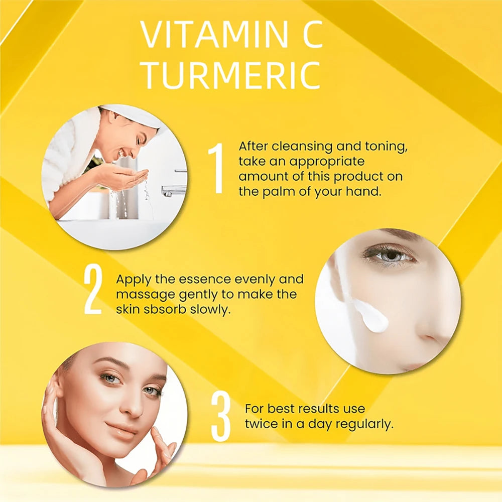 Turmeric & Vitamin C Face Cream – Retinol, Hyaluronic Acid | Moisturizing, Firming, Brightening, Repairing & Whitening Skincare