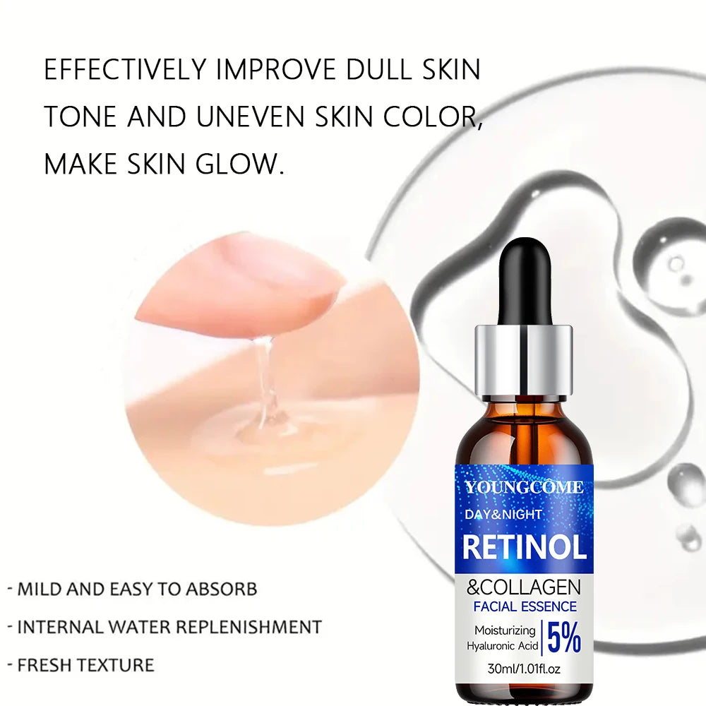 Retinol Cream & Serum Set – Anti-Wrinkle Skin Repair & Firming