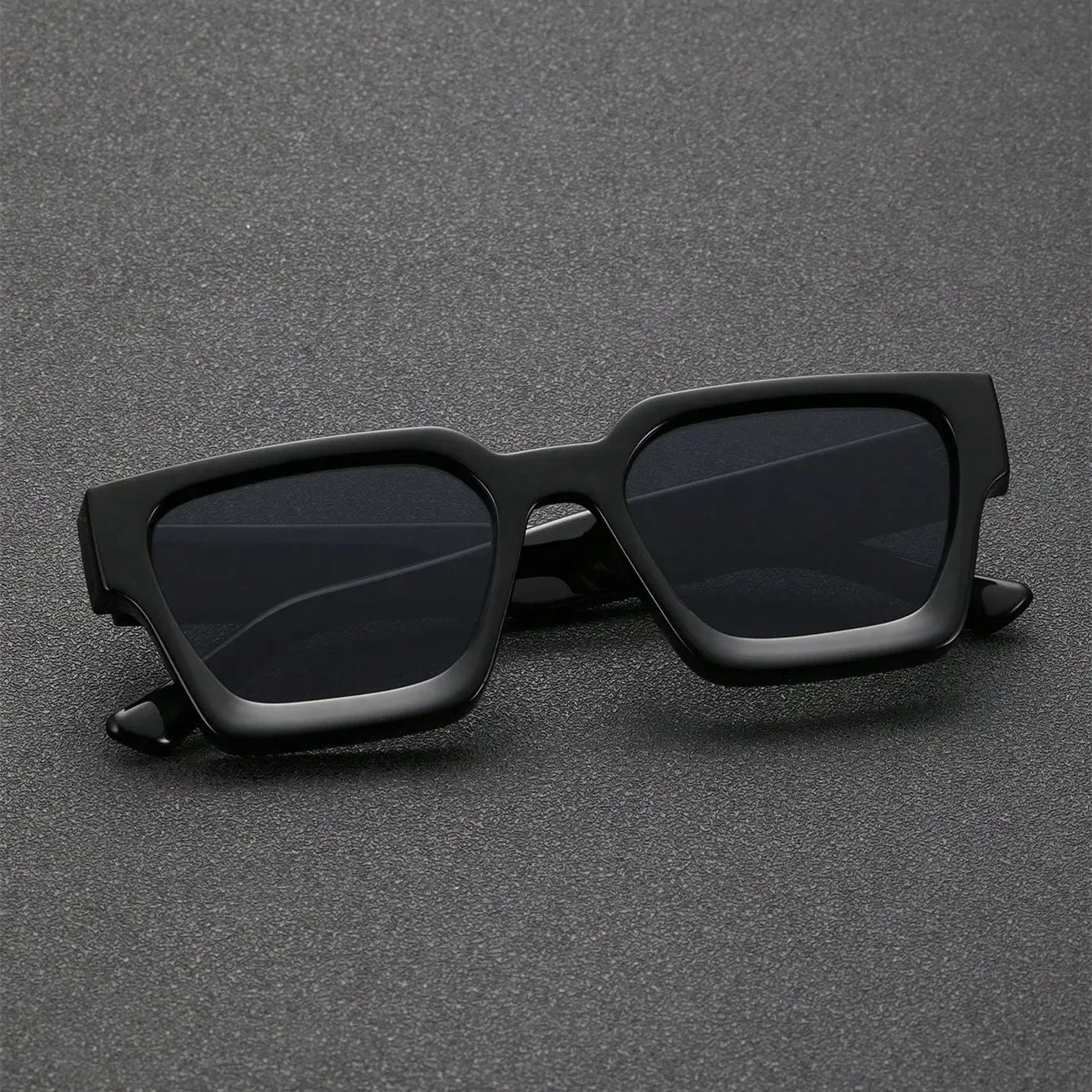 Retro Black Millionaire Shades – Luxury Designer Square Sunglasses for Men & Women 2025